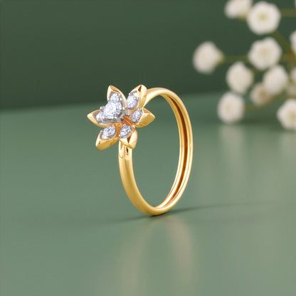 Gold Dewkiss Lab Grown Diamond Ring