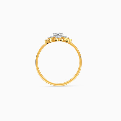 Gold Heart Bloom Lab Grown Diamond Ring