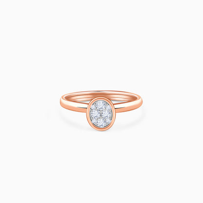 Rose Gold Eclipse Lab Grown Diamond Ring
