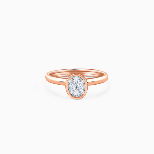Rose Gold Eclipse Lab Grown Diamond Ring