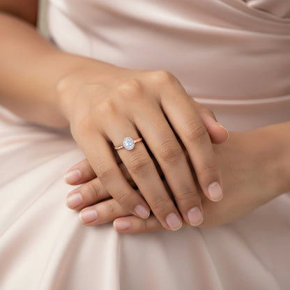 Rose Gold Eclipse Lab Grown Diamond Ring