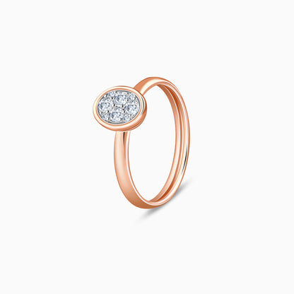 Rose Gold Eclipse Lab Grown Diamond Ring
