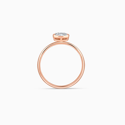 Rose Gold Eclipse Lab Grown Diamond Ring