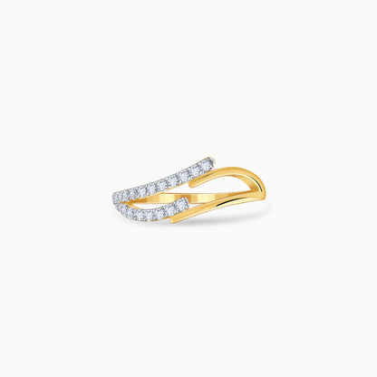 Gold Twin Glow Lab Grown Diamond Ring