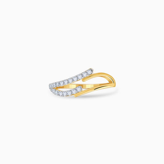 Gold Twin Glow Lab Grown Diamond Ring