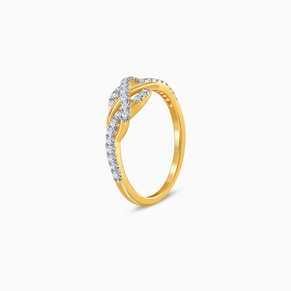 Gold Twirl of Light Lab Grown Diamond Ring