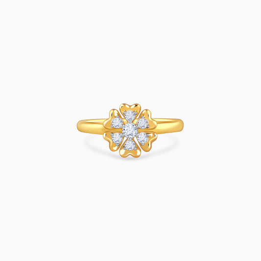 Gold Lumière Bloom Lab Grown Diamond Ring