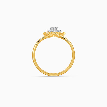 Gold Aurora Star Lab Grown Diamond Ring