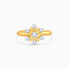Gold Winter Bloom Lab Grown Diamond Ring