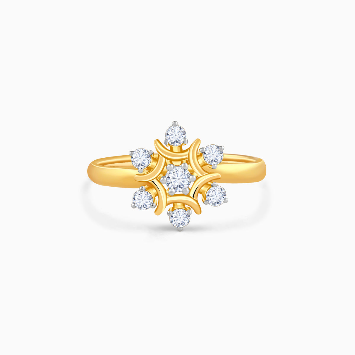 Gold Winter Bloom Lab Grown Diamond Ring