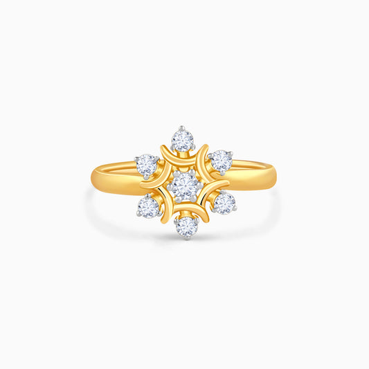 Gold Winter Bloom Lab Grown Diamond Ring