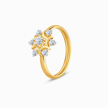 Gold Winter Bloom Lab Grown Diamond Ring