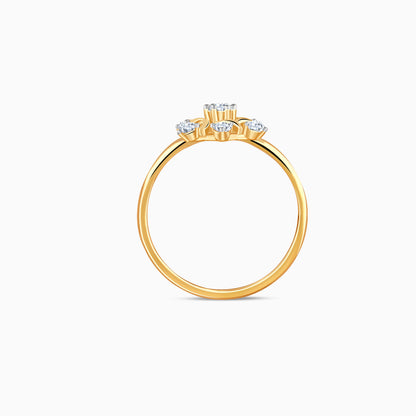 Gold Winter Bloom Lab Grown Diamond Ring