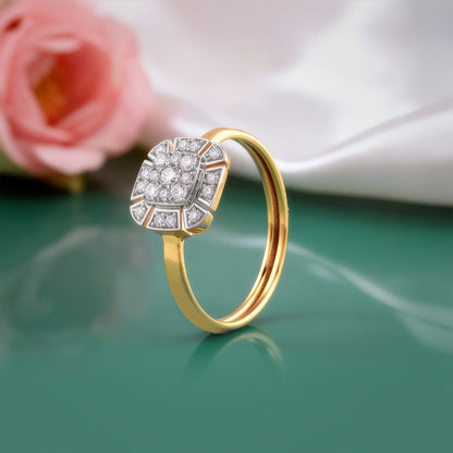 Gold Aurelia Charm Lab Grown Diamond Ring
