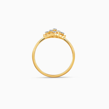 Gold Amer Trellis Lab Grown Diamond Ring