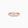 Rose Gold Moonloop Lab Grown Diamond Ring