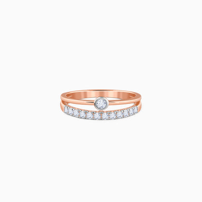 Rose Gold Moonloop Lab Grown Diamond Ring
