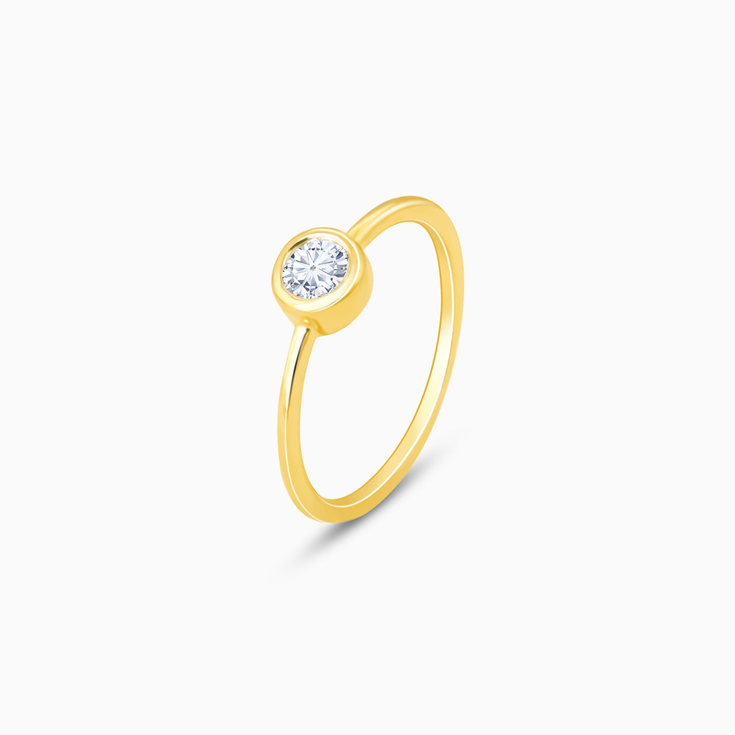 Gold Precious Love Solitaire Diamond Ring
