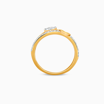 Gold Twin Hearts Lab Grown Diamond Ring