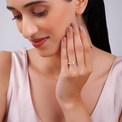 Gold Prong Lab Grown Diamond Ring