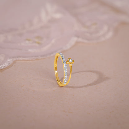 Gold Prong Lab Grown Diamond Ring