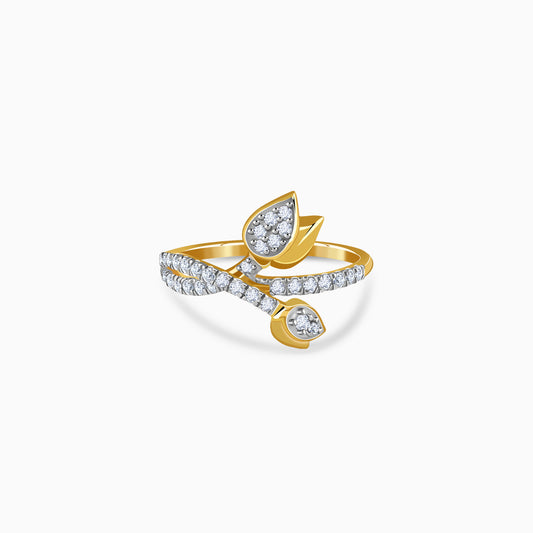 Gold Ever Rose Trail Lab Grown Diamond Ring (Size 12)