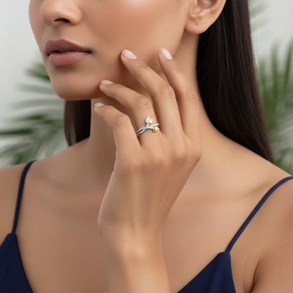 Gold Ever Rose Trail Lab Grown Diamond Ring (Size 12)