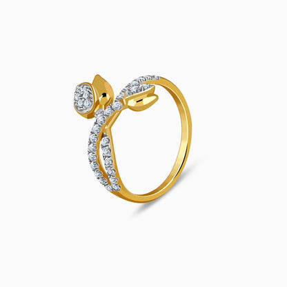 Gold Ever Rose Trail Lab Grown Diamond Ring (Size 12)