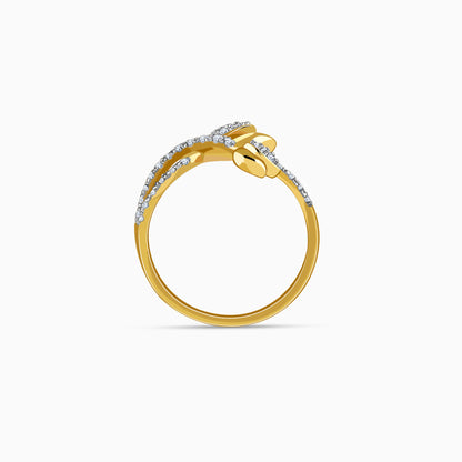 Gold Ever Rose Trail Lab Grown Diamond Ring (Size 12)