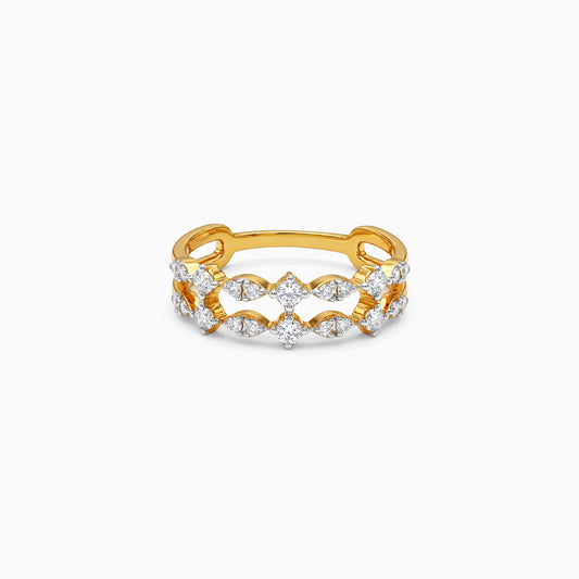 Gold Marquisette Crown Lab Grown Diamond Ring (Size 12)