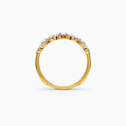 Gold Marquisette Crown Lab Grown Diamond Ring (Size 12)