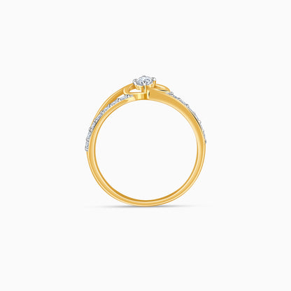 Gold Amara Heart Lab Grown Diamond Ring