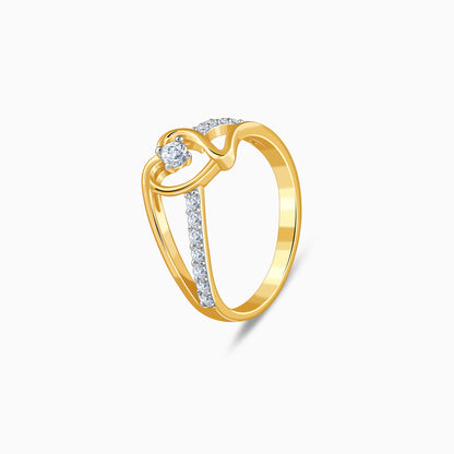 Gold Amara Heart Lab Grown Diamond Ring