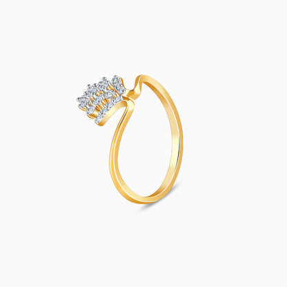 Gold Radiant Reign Lab Grown Diamond Ring