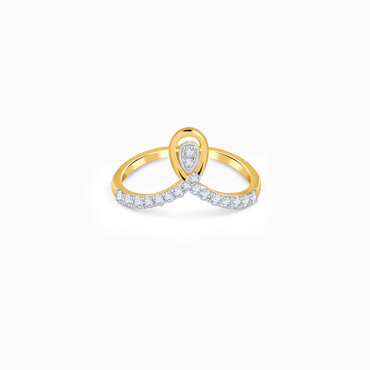 Gold Stylish Glow Lab Grown Diamond Ring