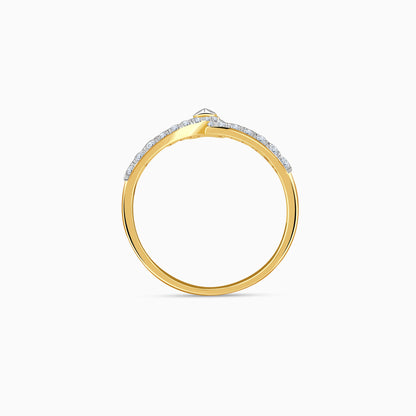 Gold Stylish Glow Lab Grown Diamond Ring