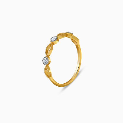Gold Cirme Lab Grown Diamond Ring