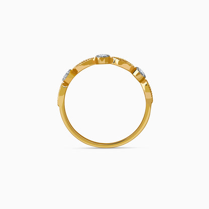 Gold Cirme Lab Grown Diamond Ring