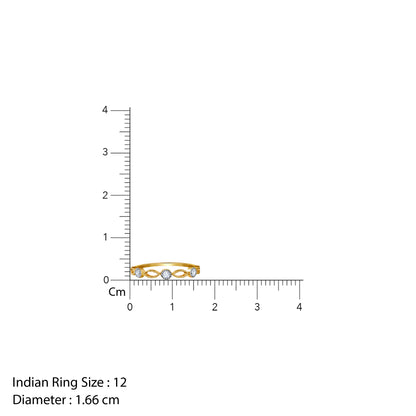 Gold Cirme Lab Grown Diamond Ring