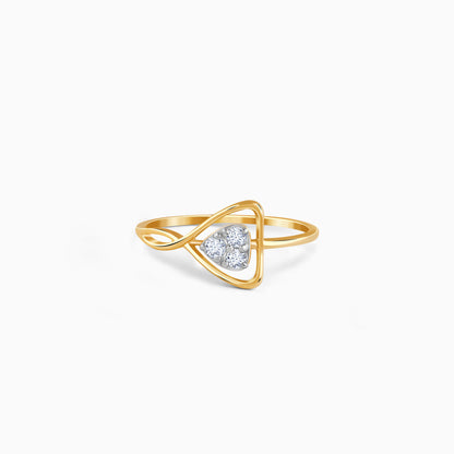 Gold Gilded Whisper Lab Grown Diamond Ring