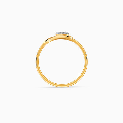 Gold Gilded Whisper Lab Grown Diamond Ring