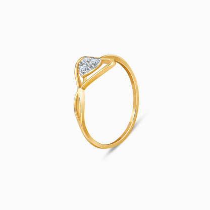 Gold Gilded Whisper Lab Grown Diamond Ring