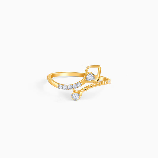 Gold Prism Aura Lab Grown Diamond Ring