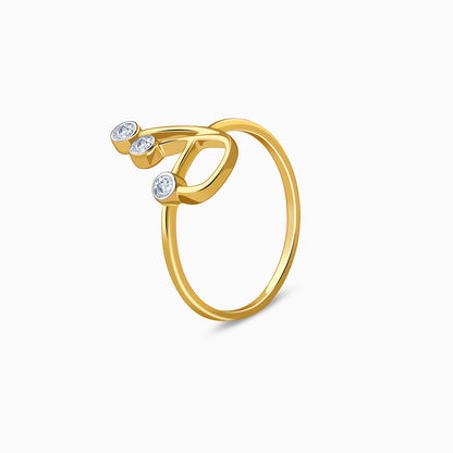 Gold Trion Lab Grown Diamond Ring
