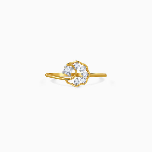 Gold Starry Glow Lab Grown Diamond Ring