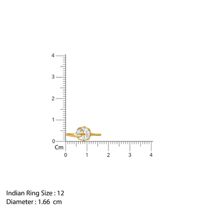 Gold Starry Glow Lab Grown Diamond Ring