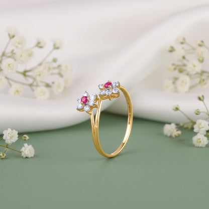 Gold Everbloom Lab Grown Diamond Ring