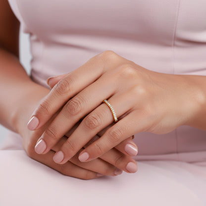 Gold Celeste Bezel Lab Grown Diamond Ring