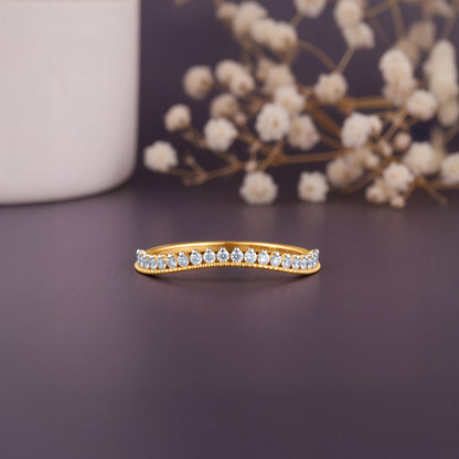 Gold Celeste Bezel Lab Grown Diamond Ring