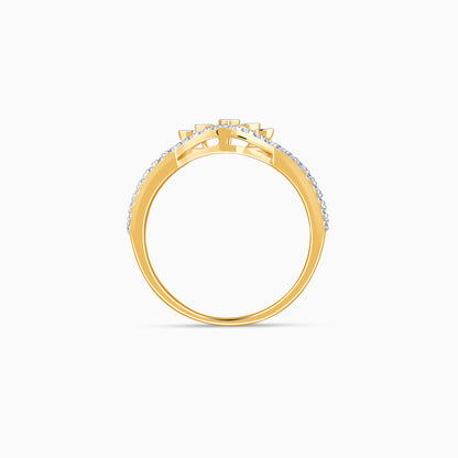 Gold Twinkle Throne Lab Grown Diamond Ring